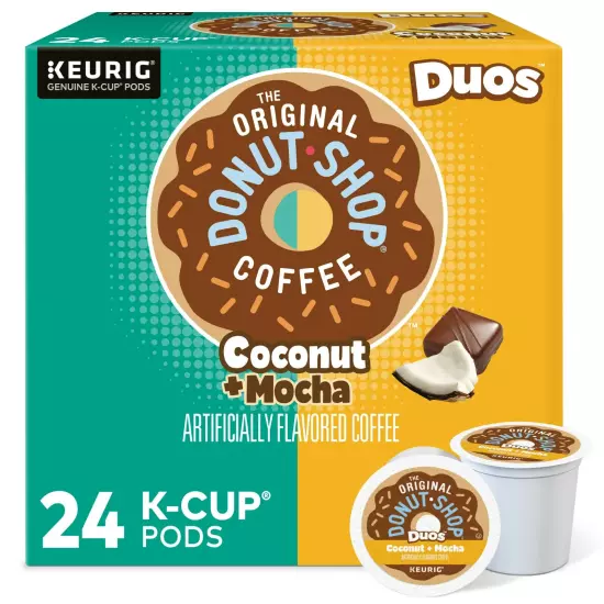 The Original Donut Shop, 24 Count Medium Roast K-Cup Coffee Pods, Coconut Mocha