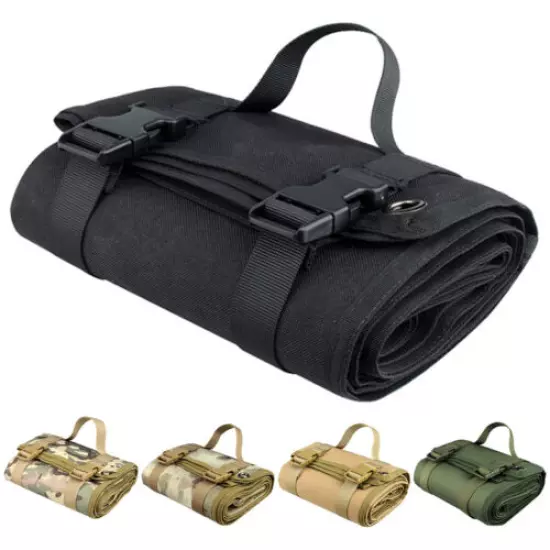 Tactical Shooting Mat Roll Up Training Shooters Pad Waterproof Nylon Folding Mat