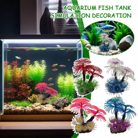 Fish Tank Coral Artificial Underwater Coral Aquarium Fish Tank Decora