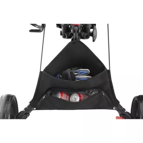 CaddyTek CaddyCruiser ONE Pro Folding 4 Wheel Golf Buggy Black + Removable Seat