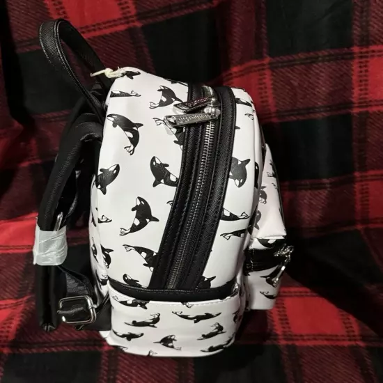 SeaWorld Loungefly Orca Mini Backpack Park Exclusive BNWT EXACT PLACEMENT