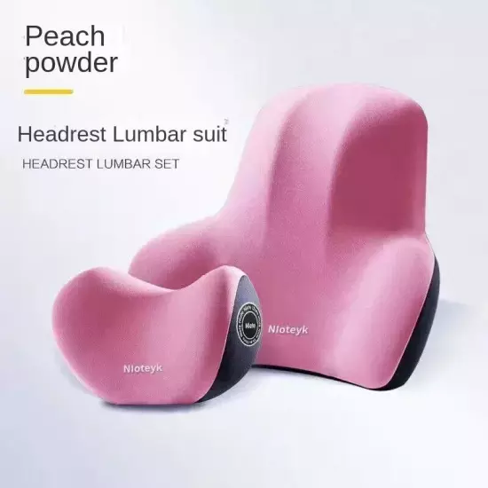 Car lumbar headrest car neck pillow car cushion backrest lumbar support pillow