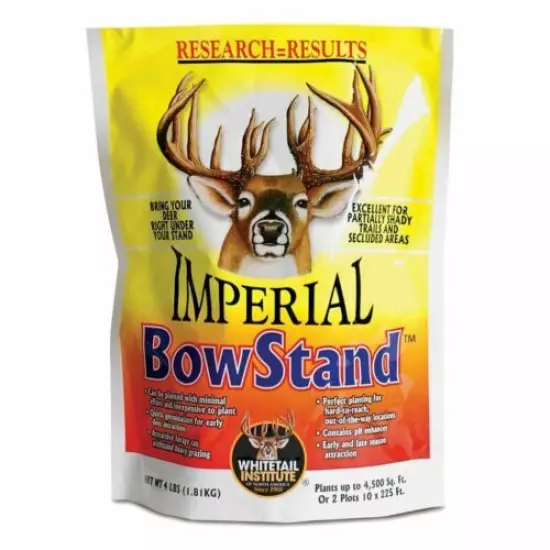 4 lb Whitetail Institute BOWSTAND SEEDS MIX DEER PLOT SEED Archery NO TILL NEW