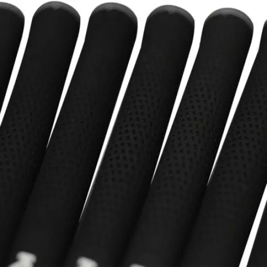 8 Piece Men's Jumbo Pro Velvet Karma Black Golf Grips (+1/16" Larger Than Std)