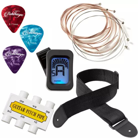 Beginner Acoustic Guitar Package - Starter Bundle Kit & Accessories