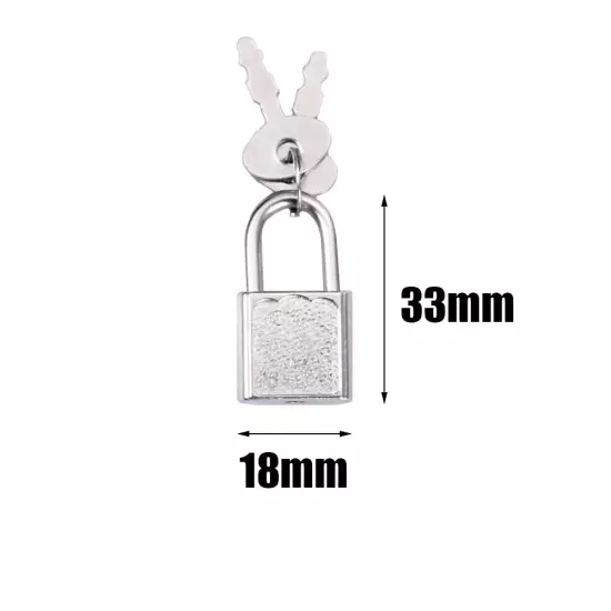 10pcs Mini Cute Diary Padlock Tiny Small Luggage Locks with Keys for Jewelry ...