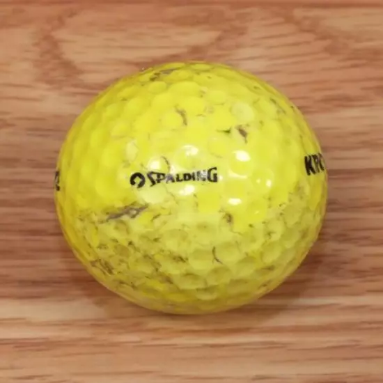 Genuine Spalding Kro-Flite 4 Neon Green / Yellow Golf Ball Only **READ** 