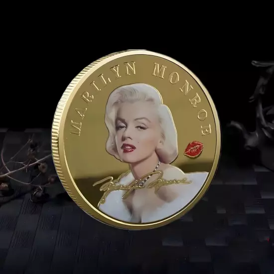 Marilyn Monroe Challenge Commemorative Gold Plated Coin