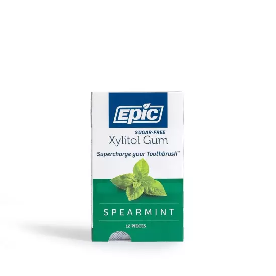 Refreshing Xylitol Chewing Gum for Better Gum Health - 12 Packs of Spearmint