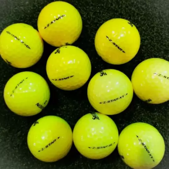 36 Srixon Z Star/S/XV Yellow AAAAA Mint Used Golf Balls