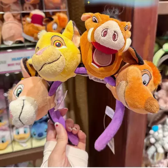 Authentic Hong kong Disney Lion King Simba DIY Plush Headband Custom Your Ear