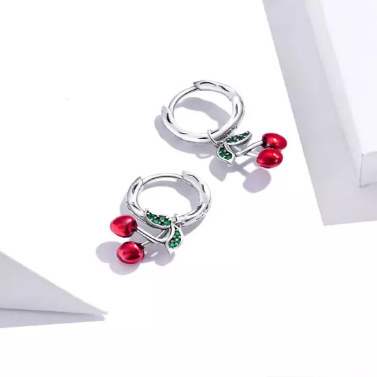 Original Sweet Cherry S925 Silver Earrings