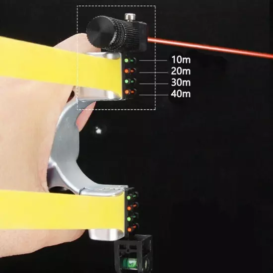 Hunting Professional Catapult Laser Slingshot With Rubber Aim Point Target Hot