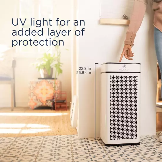 MA-40 UV Light Air Purifier with True HEPA H14 Filter | 1,793 ft² White, 1-Pack