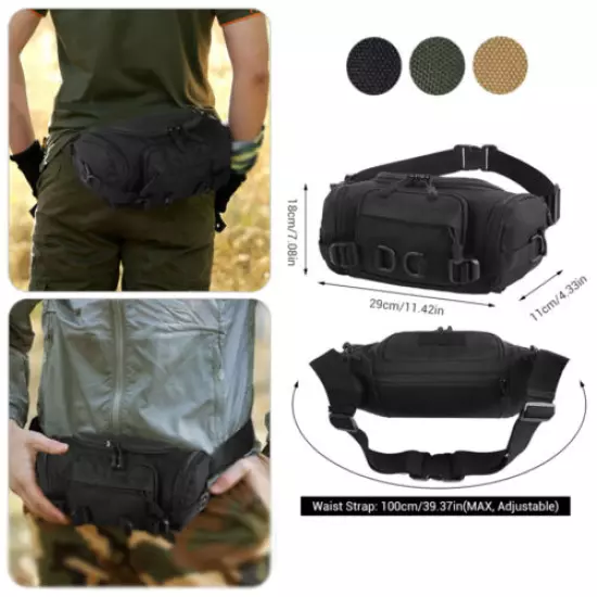 Tactical Waist Pack Fanny Bag Military Outdoor Hunt Multifunctional Storage Bag