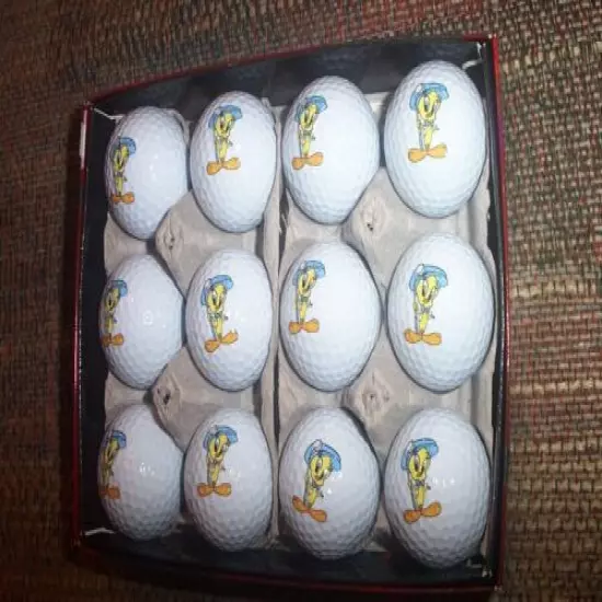 1 dozen limited BRAND NEW Looney Tunes Tweety Bird golf balls