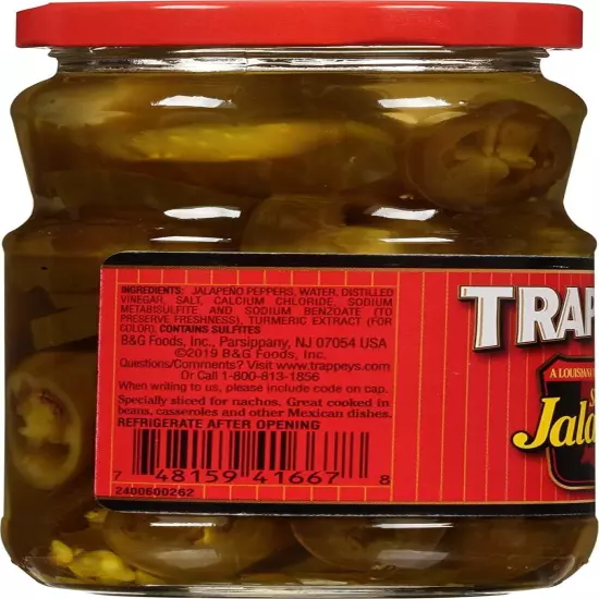 Trappeys Pepper Jalpno Slcd (Pack of 6) 