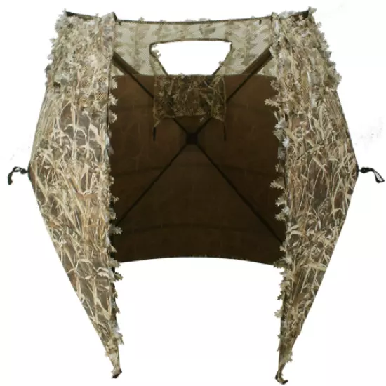 Pop Up Hunting Ground Blind 2 Person Camo Portable Lightweight Big Deer Tent