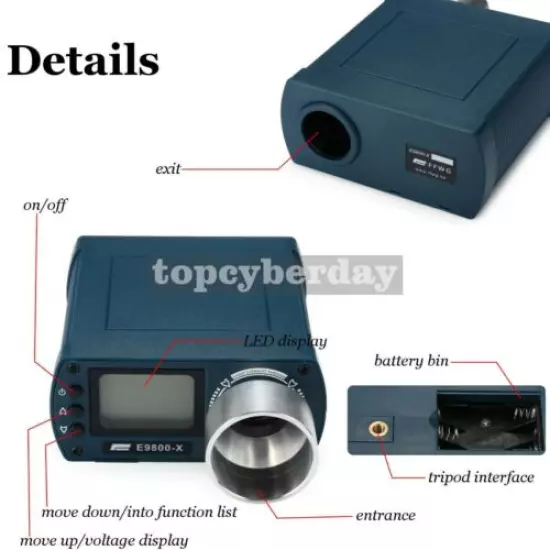 High-Precision Shooting Speed Chronograph Tester 0.1MM LCD Display 0-60 B/Sec