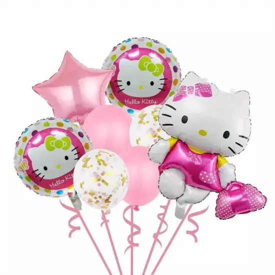 Hello Kitty 10pcs Party Balloon Set, perfect for any celebration, Kawii Cute!!