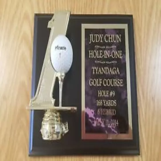 Hole in One Golf Plaque Custom Engraved For the Ladies! SUPER FAST SHIP