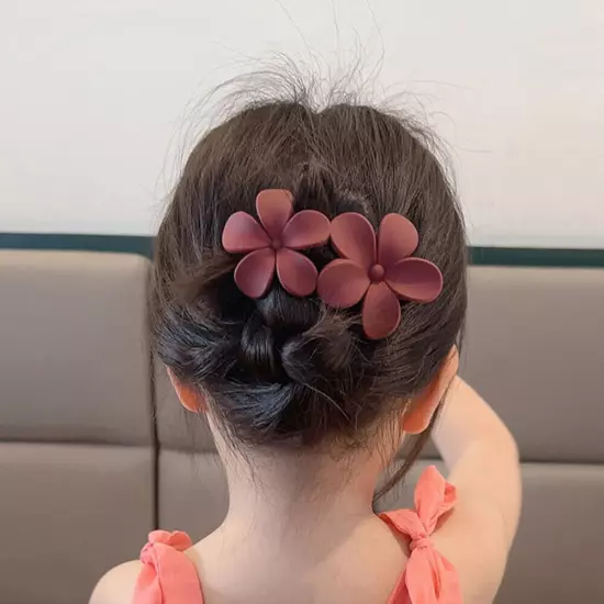 Women Girl Flower Large Duckbill Clip Hair Claw Clamp Ponytail Hairpin Barrettes