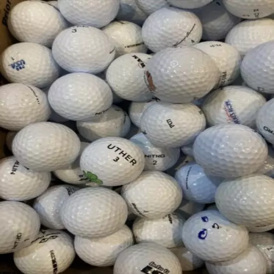 100 Used Misc Golf Balls Mint-AAAAA