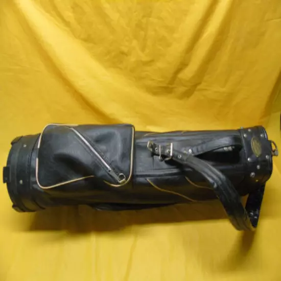 Vintage circa 1970 Ajay Richard Milton Golf Bag Vinyl with Rain cover