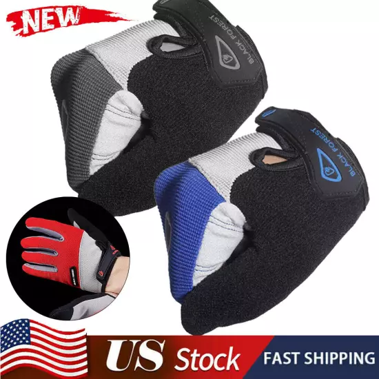 Men's Touch Screen Full Finger Outdoor Cycling Sports Motorcycle Bicycle Gloves