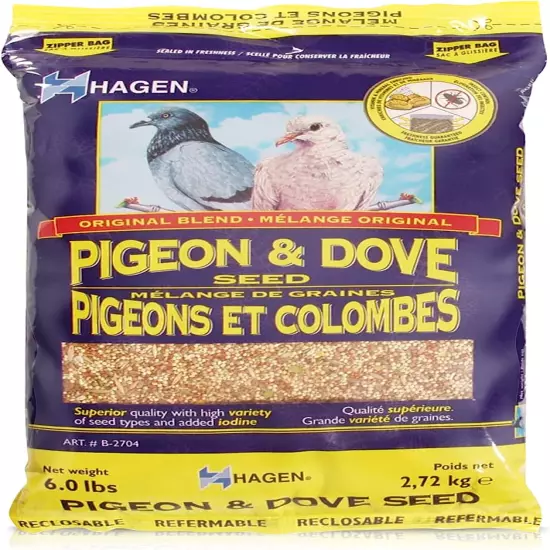 Pigeon & Dove Seed, Nutritionally Complete Bird Food, Original Version, 6 Pound