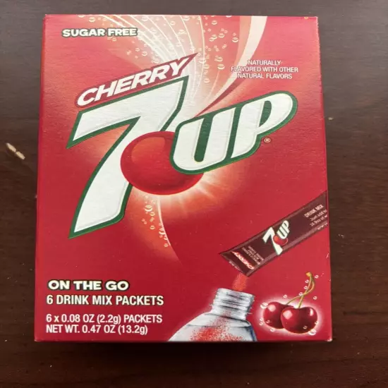 7 Up Cherry Sugar Free Drink Mix Singles to Go