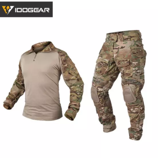 IDOGEAR G3 Combat Uniform Tactical Clothing Shirt&Pants Airsoft Hunting MultiCam