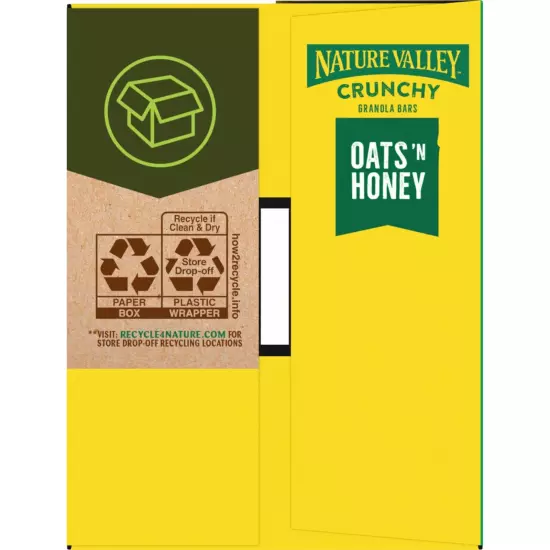 Nature Valley Crunchy Granola Bars Oats 'n Honey 48 Bars 35.76 OZ (24 Pouches)