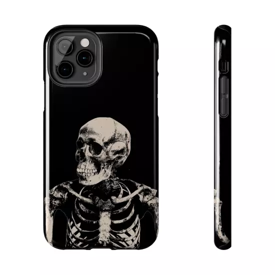 Dark Skeleton Skull Tough iPhone & Samsung Galaxy Cases Cover, Gift For Men