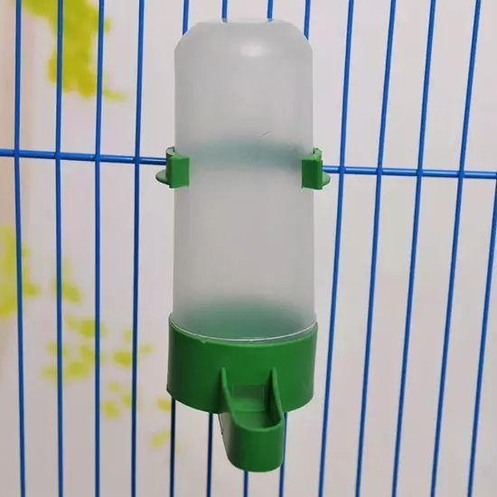 Bird Water Dispensers Pet Drinker Feeders For Cage Budgie Parakeet 60/140ml US *