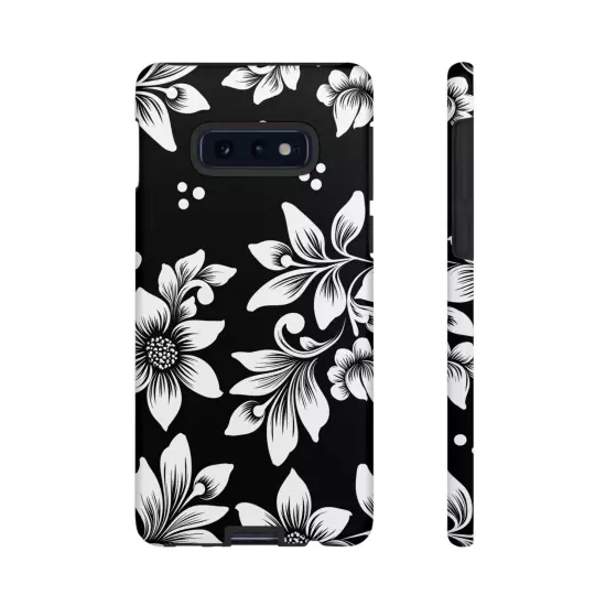 Black & White Floral Style - Tough Cases