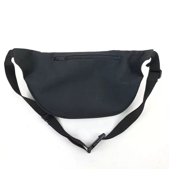 Vintage 90's EASTSPORT Fanny Pack Hiking Travel 3 Pouch Black w/ Key Clip MINT