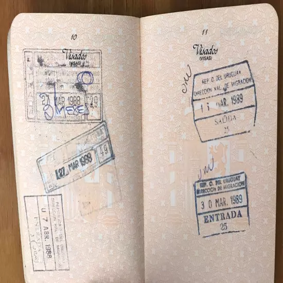 Spain Passport Canceled Issued in Uruguay