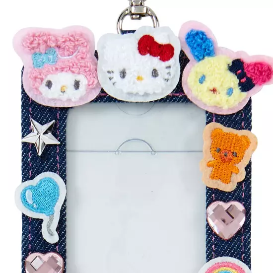 Sanrio Characters Pass Holder "Denim Patch" 2024 Autumn JP Limited Original