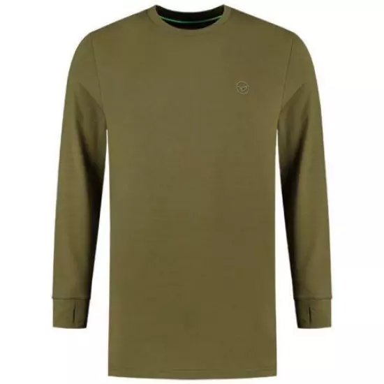 Korda Kore Thermal Long Sleeve Shirt Carp Fishing Clothing Quick Dry Olive Green