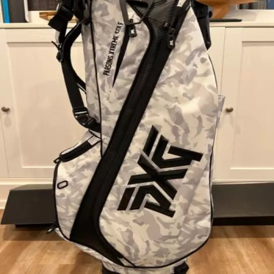 NEW! PXG White Fairway Camo Carry Stand Golf Bag