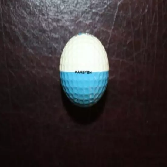 VINTAGE MEDIUM BLUE AND WHITE PING EYE GOLF BALL GEORGIA PACIFIC ATLANTA OPEN