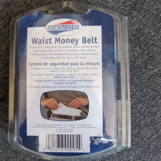 American Tourister Waist Money Belt up to 45" waist