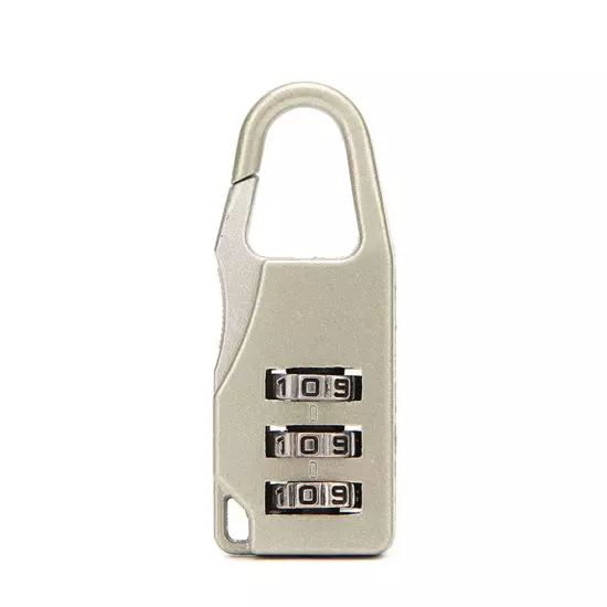 3 Digit Number Zinc Alloy Anti-theft Luggage Combination Backpack Padlock Lock