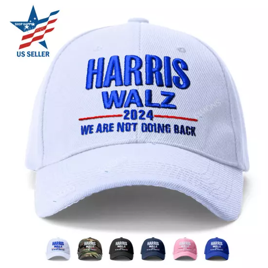 We are never going back Harris Walz 2024 Cap Baseball Hat Presidential Election