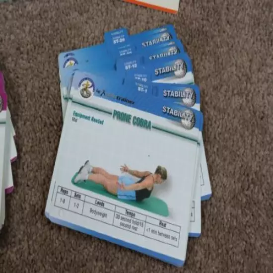 Golf Fitness Card Set Paul Chek VGC Based on The Golf Biomechanic’s Manual