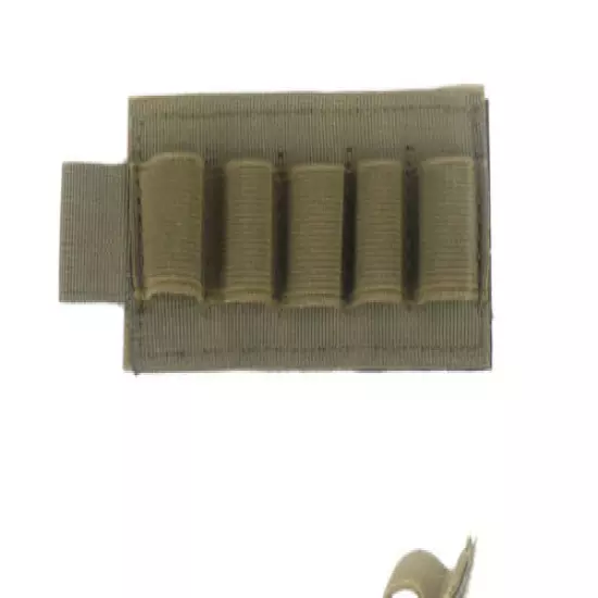 Tactical MOLLE Shotgun Shell Bag 5 Round GA Ammo Pouch Holder Carrier Military