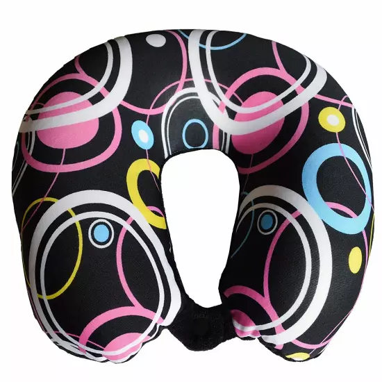 Colorful U Shaped Travel Pillow Neck Support Head Rest Airplane Sleep Cushion