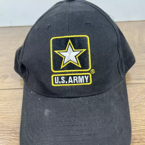 US Army Hat United States Army Black Hat Adjustable Adult Size Hat Black Cap