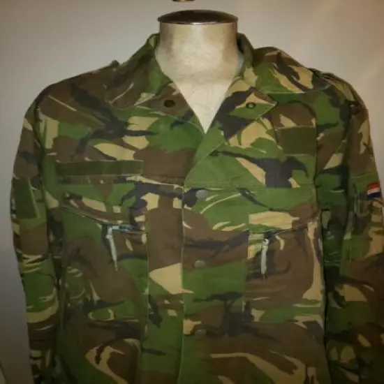 Vintage Marquardt & Schultz military camouflage jacket bars camo hunting L XL